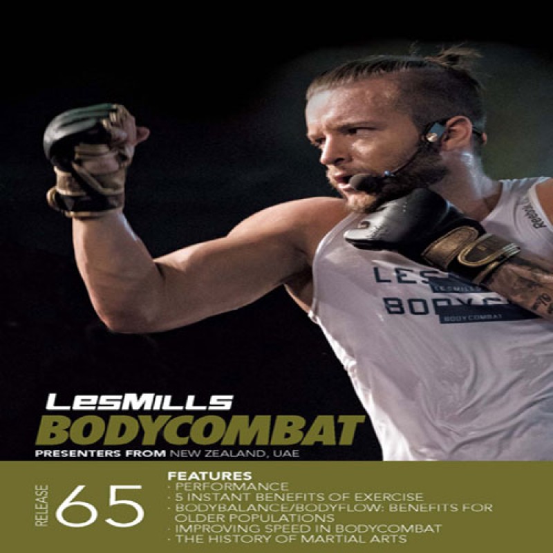 BODYCOMBAT 65 DVD, CD,& Choreo Notes BODY COMBAT 65